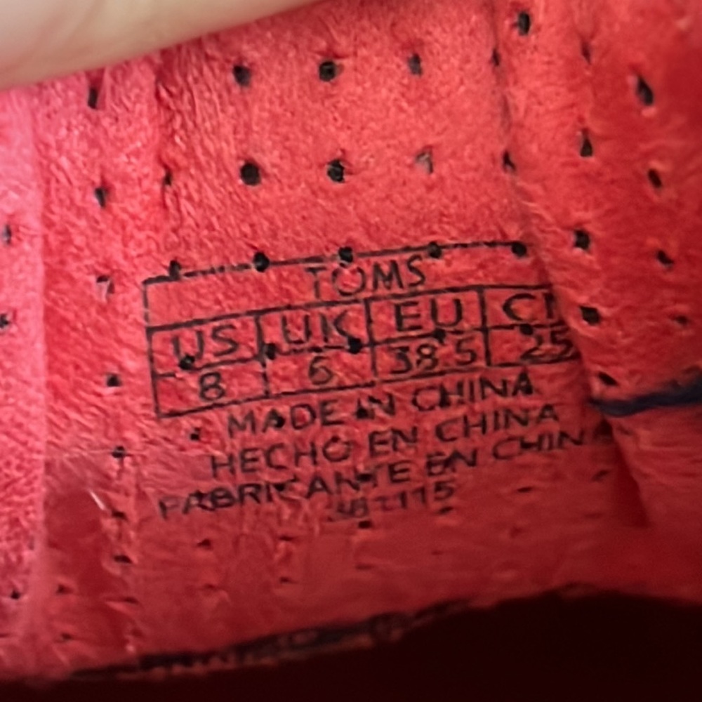 Toms Del Ray‎ Sneakers / Boho Aztec Print / SZ 8 - Picture 6 of 7